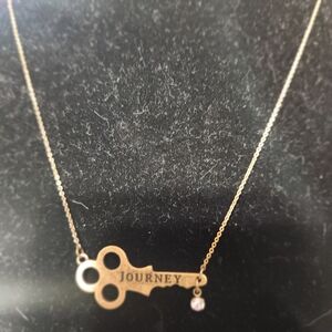 Gold Key Pendant Necklace